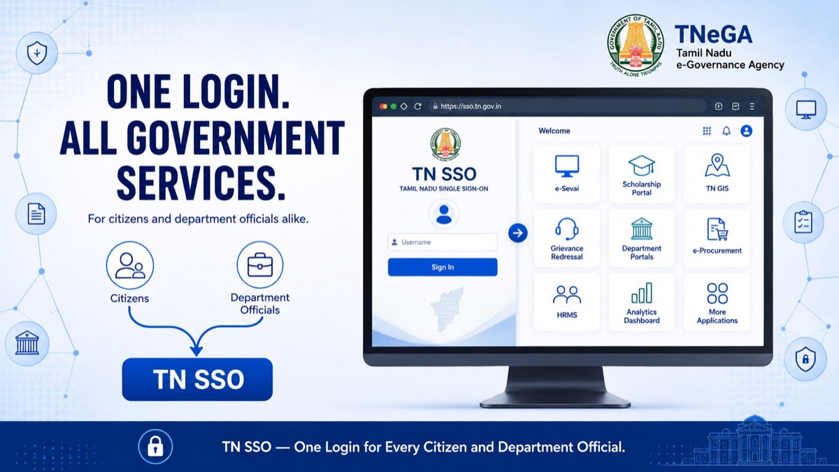 A screen from the Tamil Nadu single sign-on